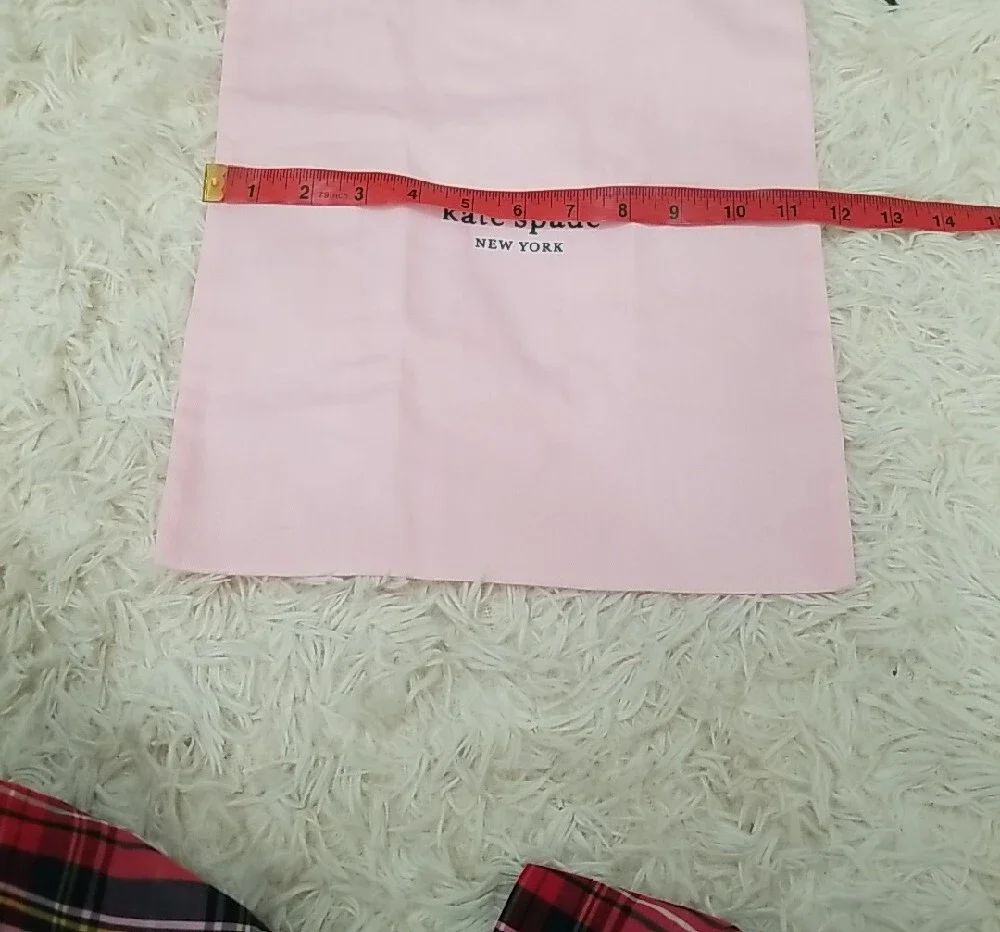 kate spade Pink and White  Drawstring Dust Bags